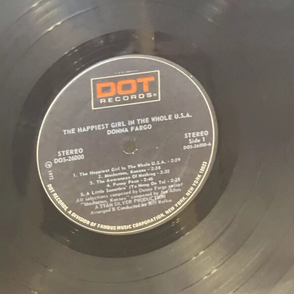 Donna Fargo The Happiest Girl In The Whole U.S.A. (Vinyl, 1972) Dot DOS-26000 - Picture 7 of 9